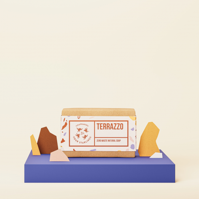 „Terrazzo“ natūralus „zero waste“ muilas